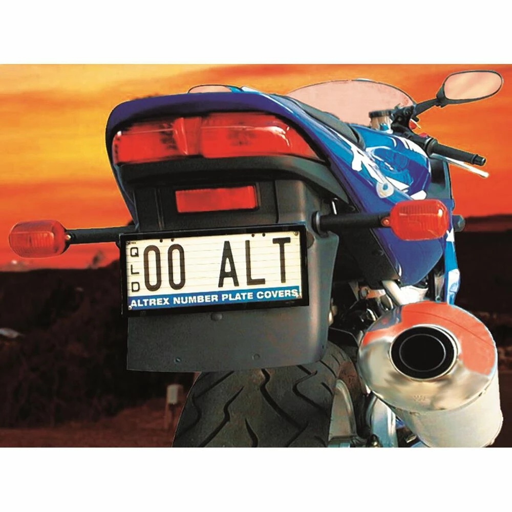 Altrex Motorbike Number Plate Protector - With Lines 9DMBL 2 Altrex Motorbike Number Plate Protector - With Lines 9DMBL - Image 2