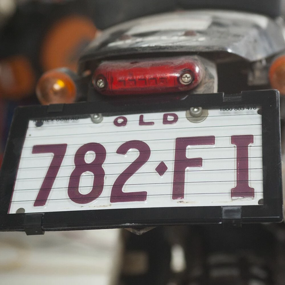 Altrex Motorbike Number Plate Protector - With Lines 9DMBL 3 Altrex Motorbike Number Plate Protector - With Lines 9DMBL - Image 3
