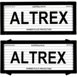 Altrex Number Plate Protector - 5 Figure With Lines