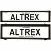 Altrex Number Plate Protector - 6 Figure Premium Without Lines 6NLP