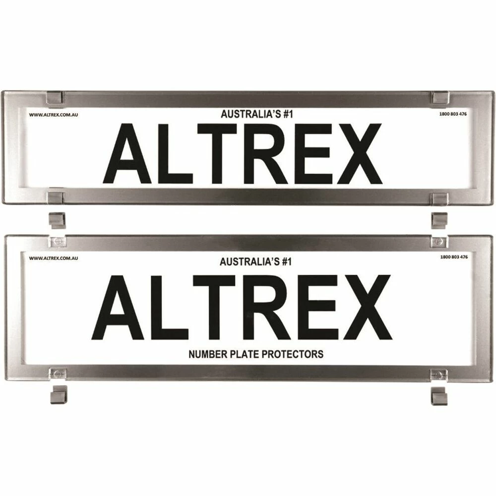Altrex Number Plate Protector - 6 Figure Chrome No Lines 6PCC 1 Altrex Number Plate Protector - 6 Figure Chrome No Lines 6PCC