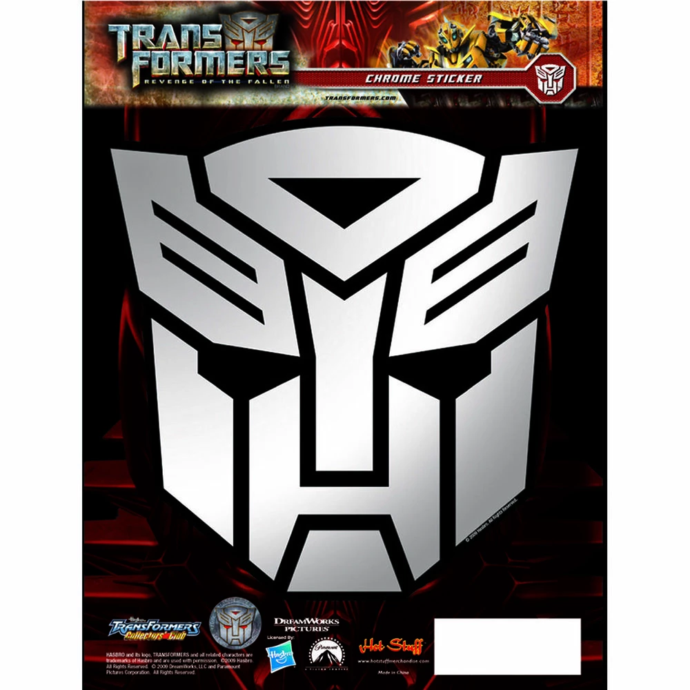 Hot Stuff Sticker Transformers Autobots, Chrome 1 Hot Stuff Sticker Transformers Autobots, Chrome