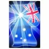 Hot Stuff Sticker Aussie Flag, Vinyl