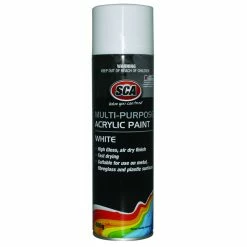 SCA Acrylic Aerosol Paint, White - 400g
