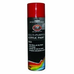 SCA Acrylic Aerosol Paint, Red - 400g