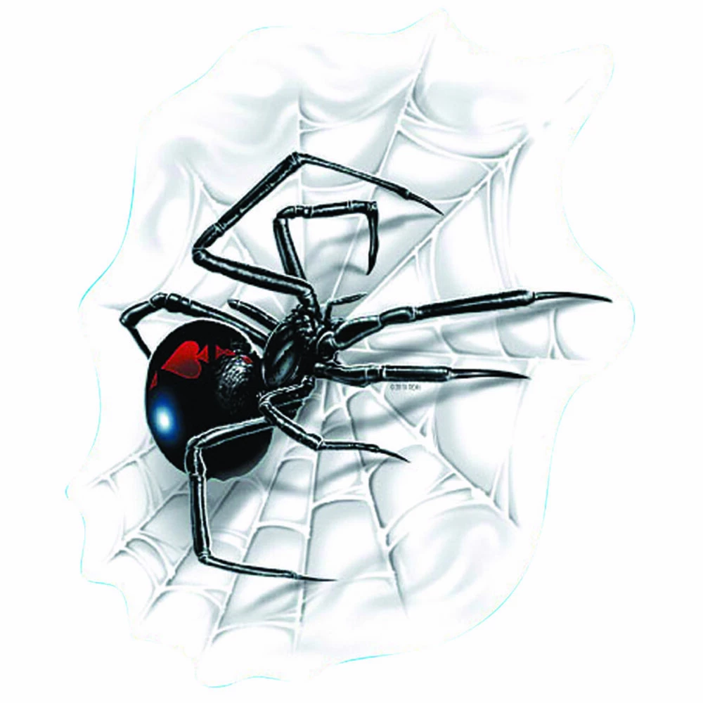 Hot Stuff Sticker Spider With Web, Vinyl 1 Hot Stuff Sticker Spider With Web, Vinyl