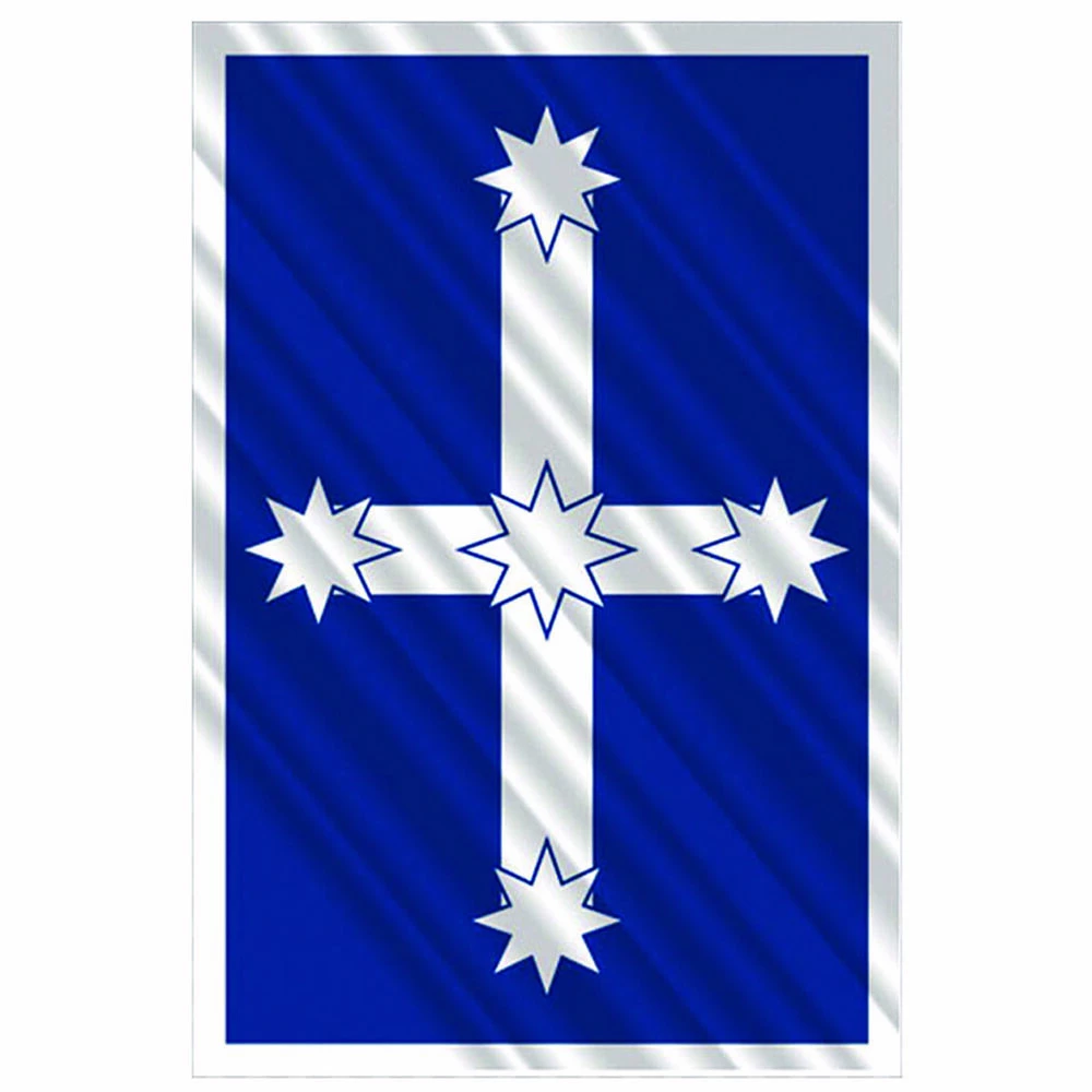 Hot Stuff Sticker Eureka Flag, Chrome 1 Hot Stuff Sticker Eureka Flag, Chrome