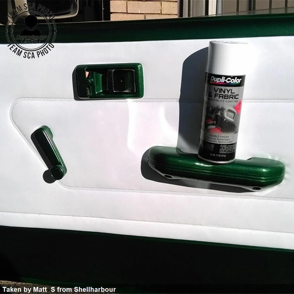 Dupli-Color Vinyl And Fabric Aerosol Paint, White - 311g 2 Dupli-Color Vinyl And Fabric Aerosol Paint, White - 311g - Image 2