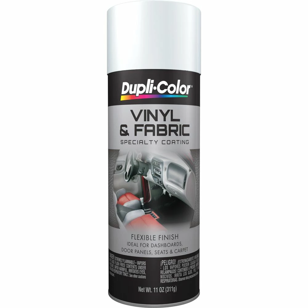 Dupli-Color Vinyl And Fabric Aerosol Paint, White - 311g 1 Dupli-Color Vinyl And Fabric Aerosol Paint, White - 311g