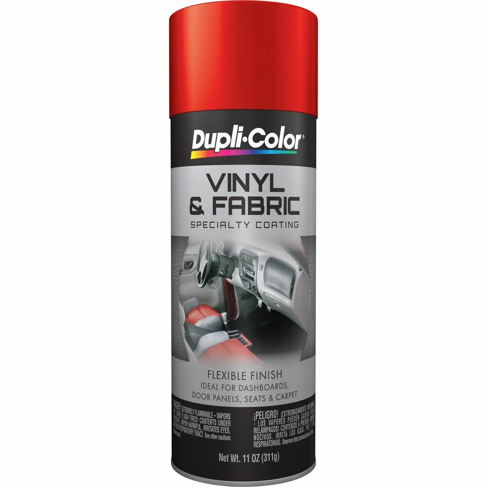 Dupli-Color Vinyl And Fabric Aerosol Paint, Red - 311g 1 Dupli-Color Vinyl And Fabric Aerosol Paint, Red - 311g