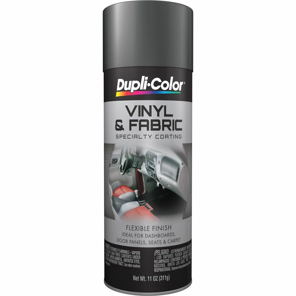 Dupli-Color Vinyl And Fabric Aerosol Paint, Charcoal Grey - 311g 1 Dupli-Color Vinyl And Fabric Aerosol Paint, Charcoal Grey - 311g