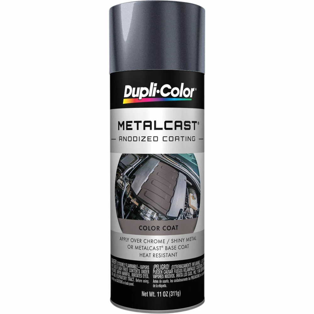 Dupli-Color Metalcast Aerosol Paint Enamel, Smoke Grey Anodized - 311g 1 Dupli-Color Metalcast Aerosol Paint Enamel, Smoke Grey Anodized - 311g