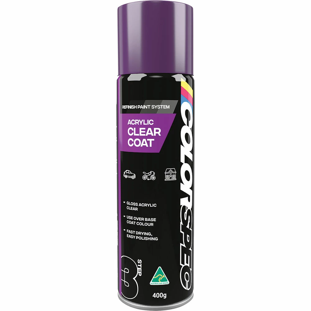 COLORSPEC Acrylic Paint, Clear Coat - 400g 1 COLORSPEC Acrylic Paint, Clear Coat - 400g