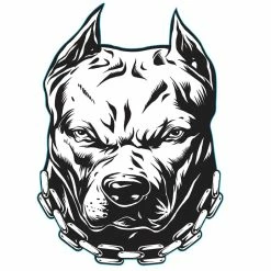 Hot Stuff Sticker Pitbull - Back Off , Vinyl