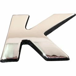 SCA 3D Chrome Badge Letter K