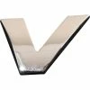 SCA 3D Chrome Badge Letter V