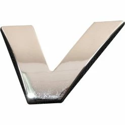 SCA 3D Chrome Badge Letter V