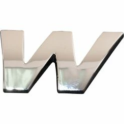 SCA 3D Chrome Badge Letter W