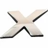 SCA 3D Chrome Badge Letter X
