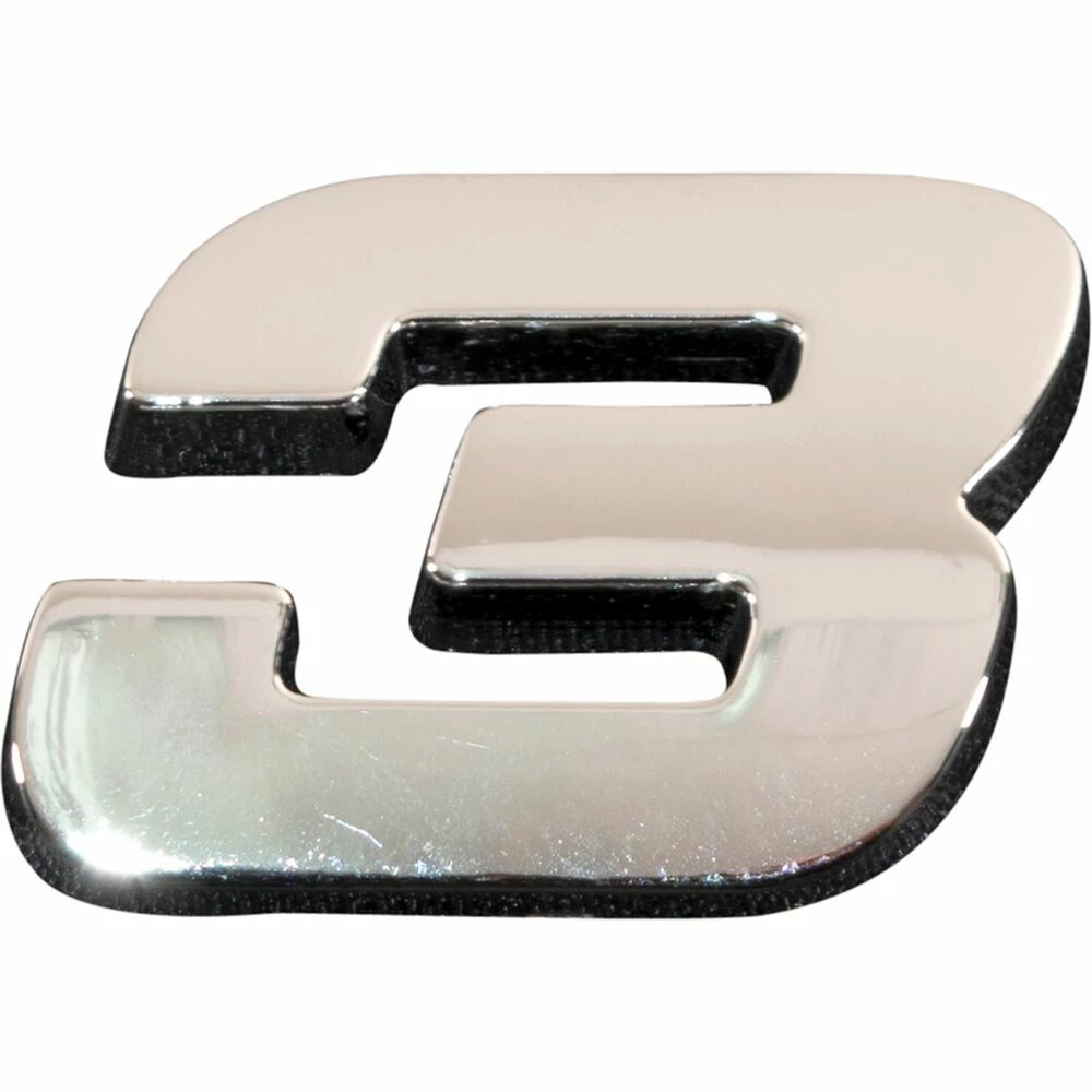 SCA 3D Chrome Badge Number 3 1 SCA 3D Chrome Badge Number 3