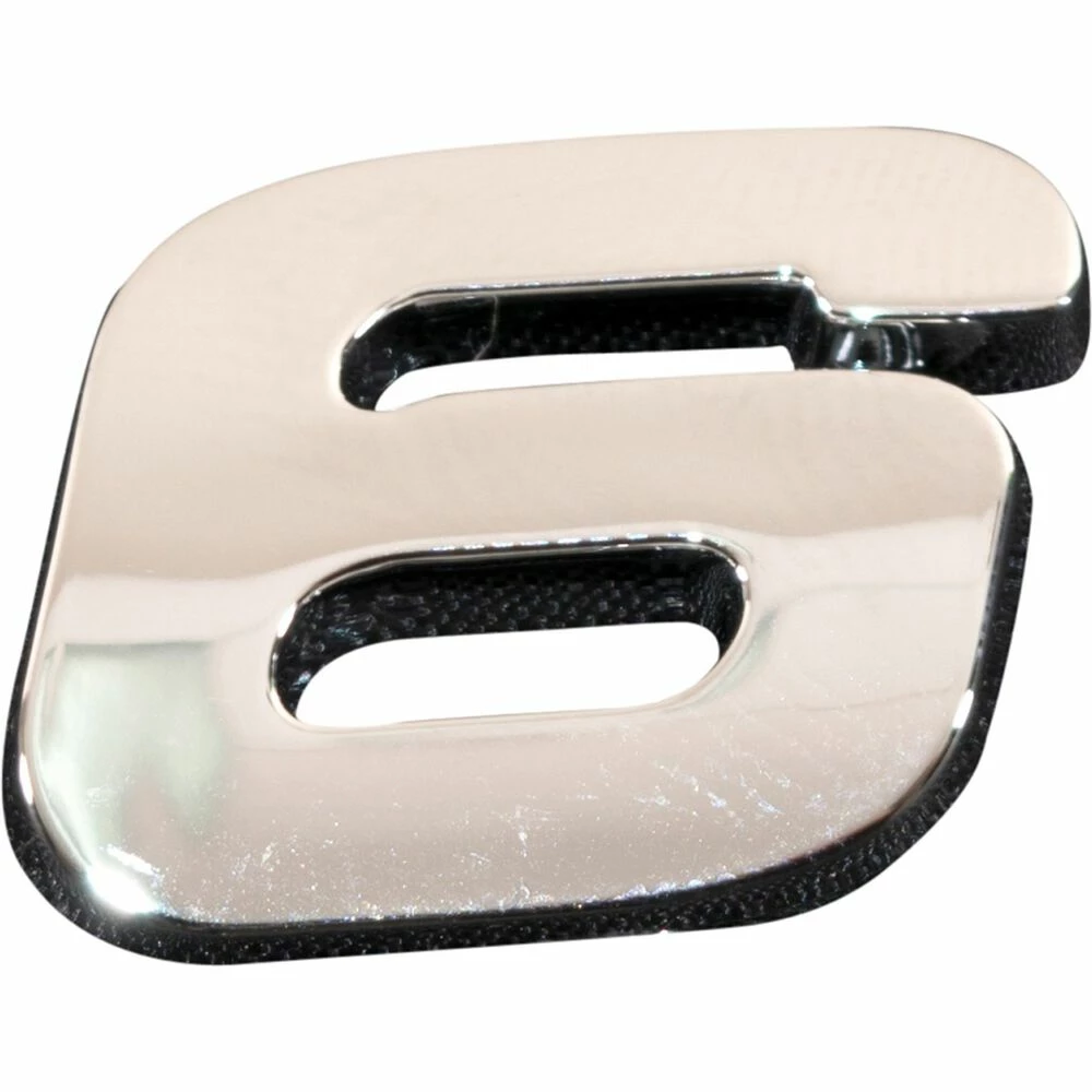 SCA 3D Chrome Badge Number 6 / 9 1 SCA 3D Chrome Badge Number 6 / 9