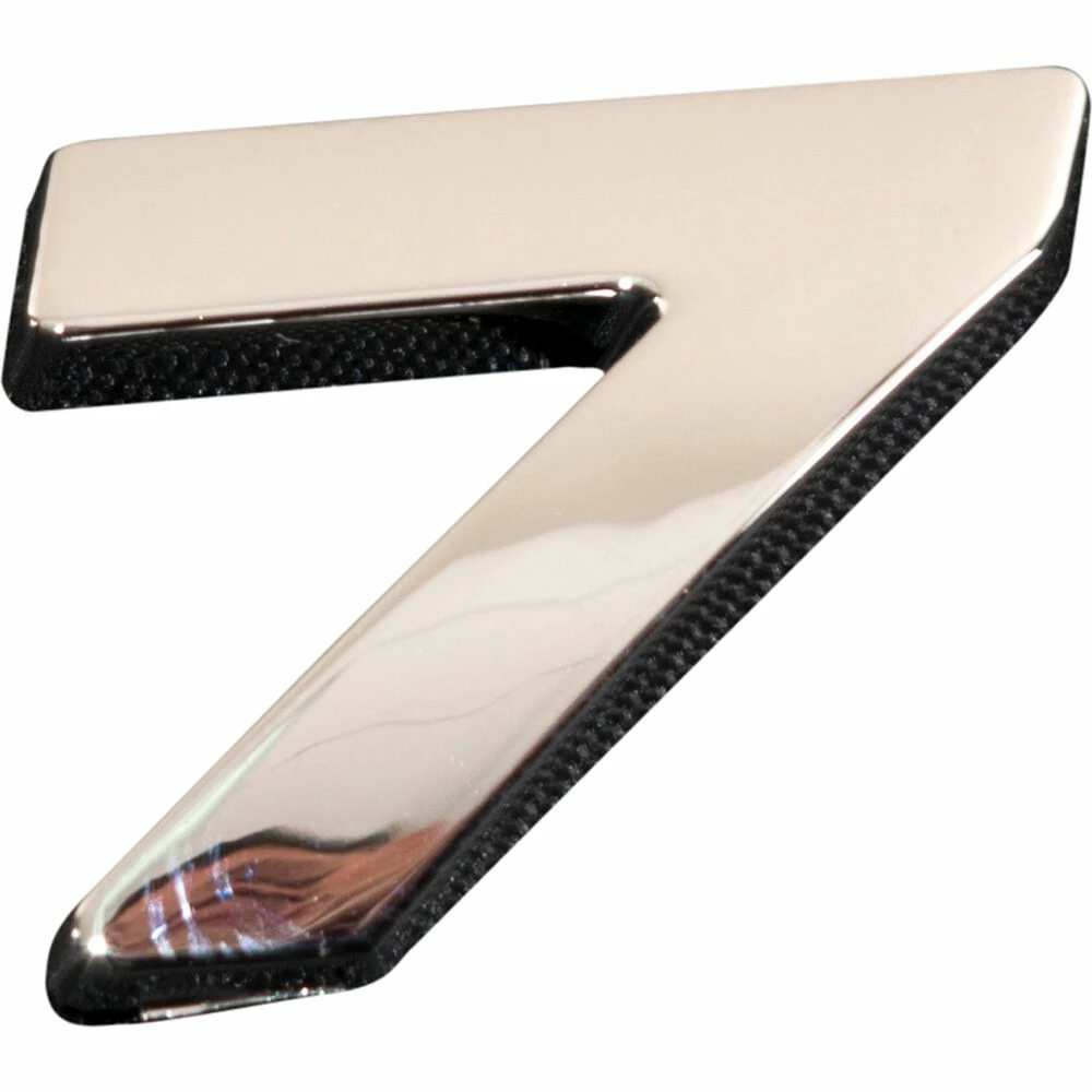 SCA 3D Chrome Badge Number 7 1 SCA 3D Chrome Badge Number 7