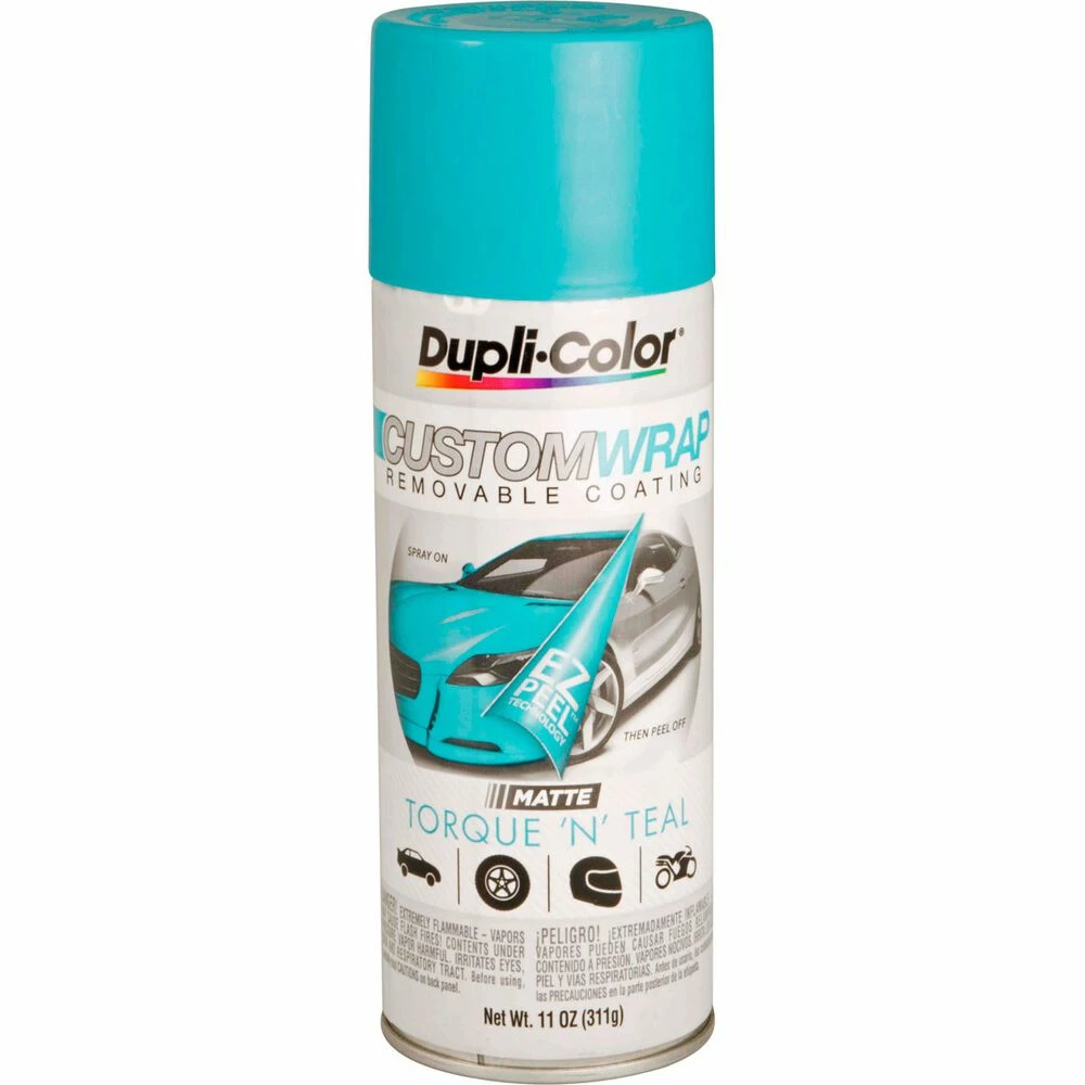 Dupli-Color Aerosol Paint Custom Wrap, Torque N' Teal - 311g 1 Dupli-Color Aerosol Paint Custom Wrap, Torque N' Teal - 311g
