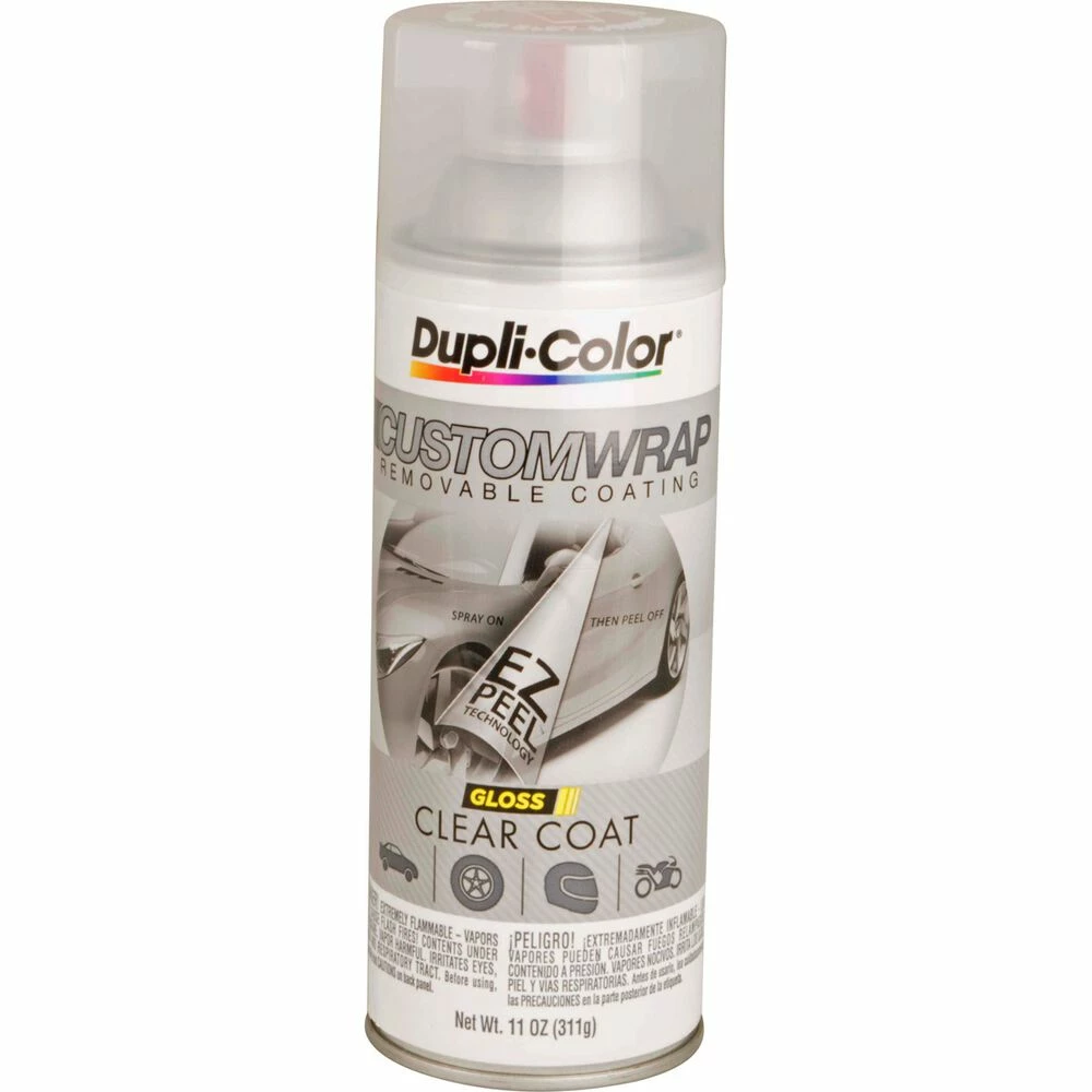 Dupli-Color Aerosol Paint Custom Wrap, Gloss Clearcoat - 311g 1 Dupli-Color Aerosol Paint Custom Wrap, Gloss Clearcoat - 311g