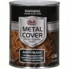 SCA Metal Cover Enamel Rust Paint, Gloss Black - 1 Litre