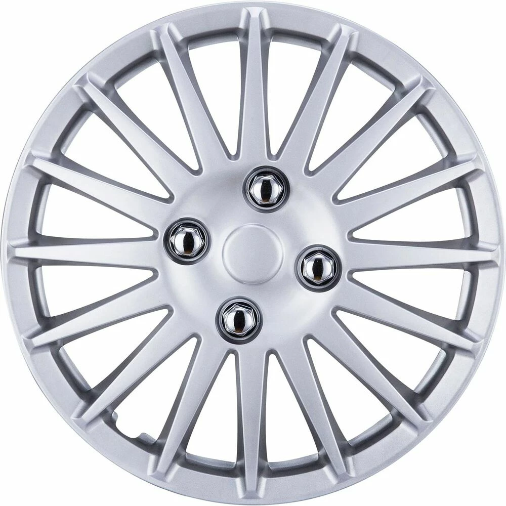 SCA Wheel Covers - Turbine Silver 13" Set Of 4 1 SCA Wheel Covers - Turbine Silver 13" Set Of 4