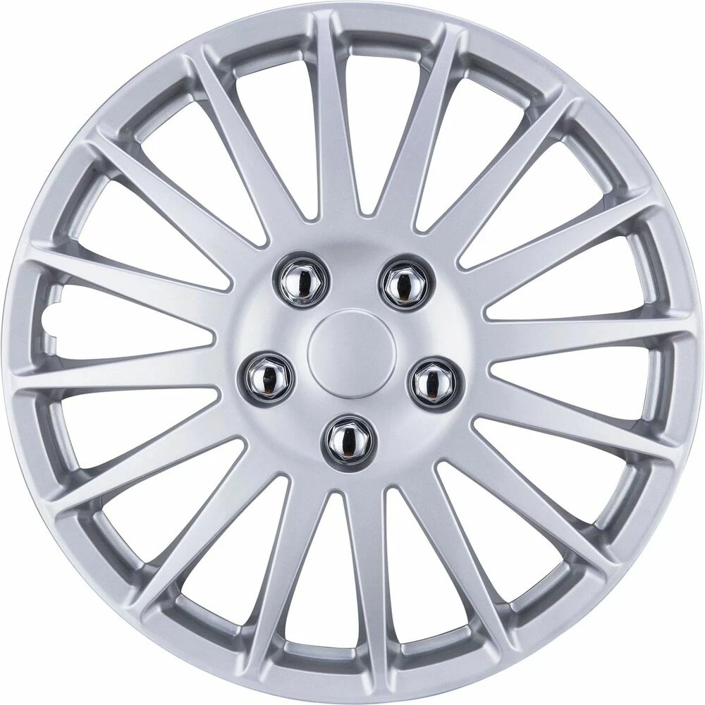 SCA Wheel Covers - Turbine Silver 16" Set Of 4 1 SCA Wheel Covers - Turbine Silver 16" Set Of 4