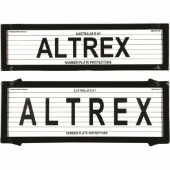 Altrex Number Plate Protector - 6 Figure Slimline With Lines 6QSL