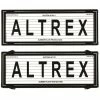 Altrex Number Plate Protector - 6 Figure Silver With Lines 6LS