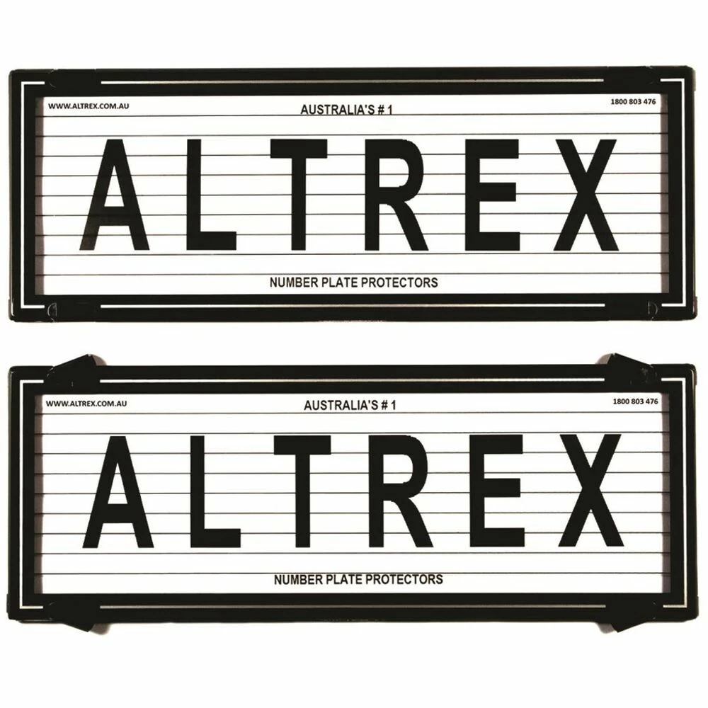 Altrex Number Plate Protector - 6 Figure Silver With Lines 6LS 1 Altrex Number Plate Protector - 6 Figure Silver With Lines 6LS