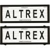 Altrex Number Plate Protector - 6 Figure Black With Lines 6L