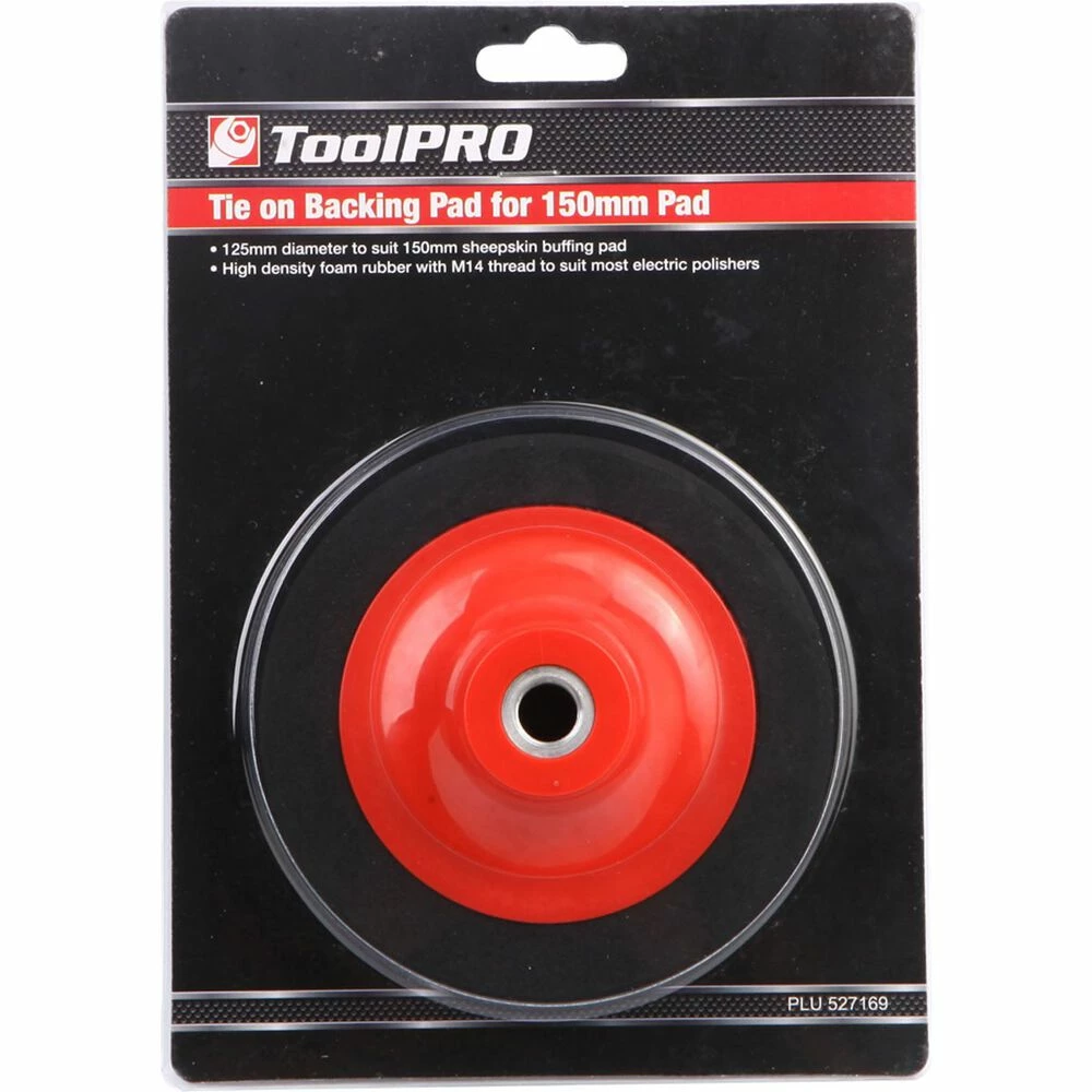 ToolPRO Tie On Backing Pad 150mm M14 2 ToolPRO Tie On Backing Pad 150mm M14 - Image 2