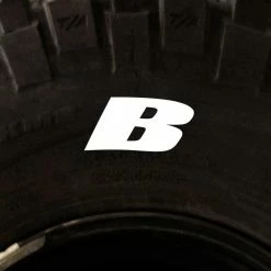 Tire Stickers - Letter B