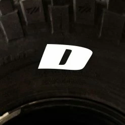 Tire Stickers - Letter D