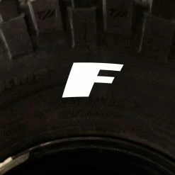 Tire Stickers - Letter F