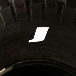 Tire Stickers - Letter J