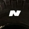 Tire Stickers - Letter N