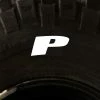 Tire Stickers - Letter P