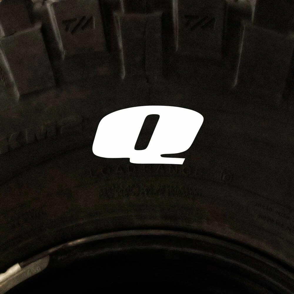 Tire Stickers - Letter Q 1 Tire Stickers - Letter Q