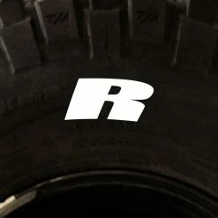 Tire Stickers - Letter R
