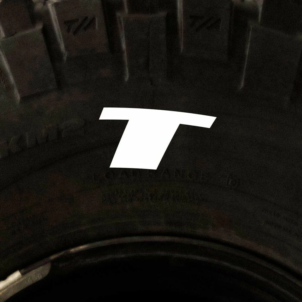 Tire Stickers - Letter T 1 Tire Stickers - Letter T