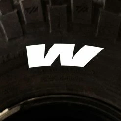 Tire Stickers - Letter W
