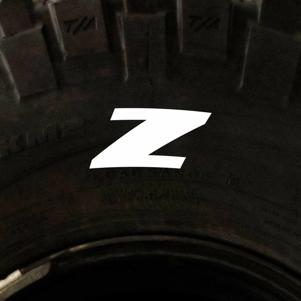 Tire Stickers - Letter Z 1 Tire Stickers - Letter Z