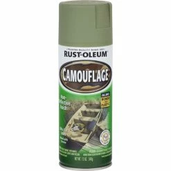 Rust-Oleum Camo Enamel Paint, Army Green - 340g