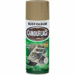 Rust-Oleum Camo Enamel Paint, Khaki - 340g