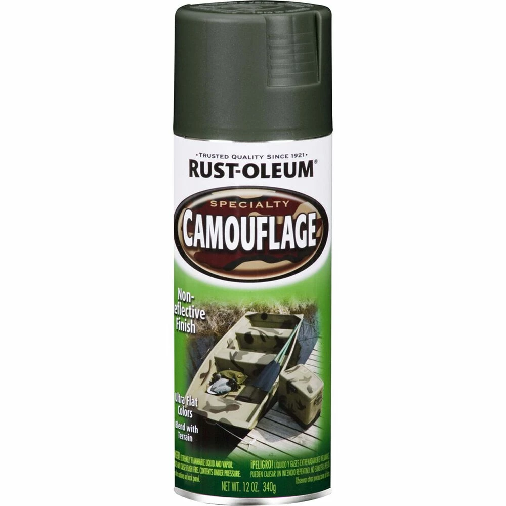 Rust-Oleum Camo Enamel Paint, Forest Green - 340g 1 Rust-Oleum Camo Enamel Paint, Forest Green - 340g